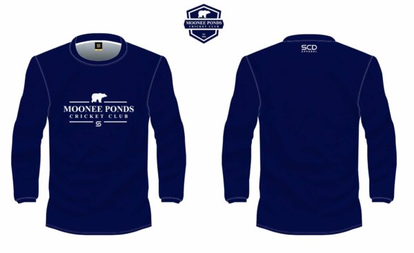 Blue Long-Sleeved Tee Front & Back